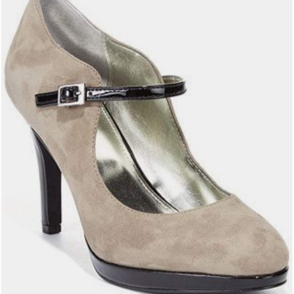 Alfani Shoes - Alfani Syssy ankle strap suede Mary Jane Sz 9.5